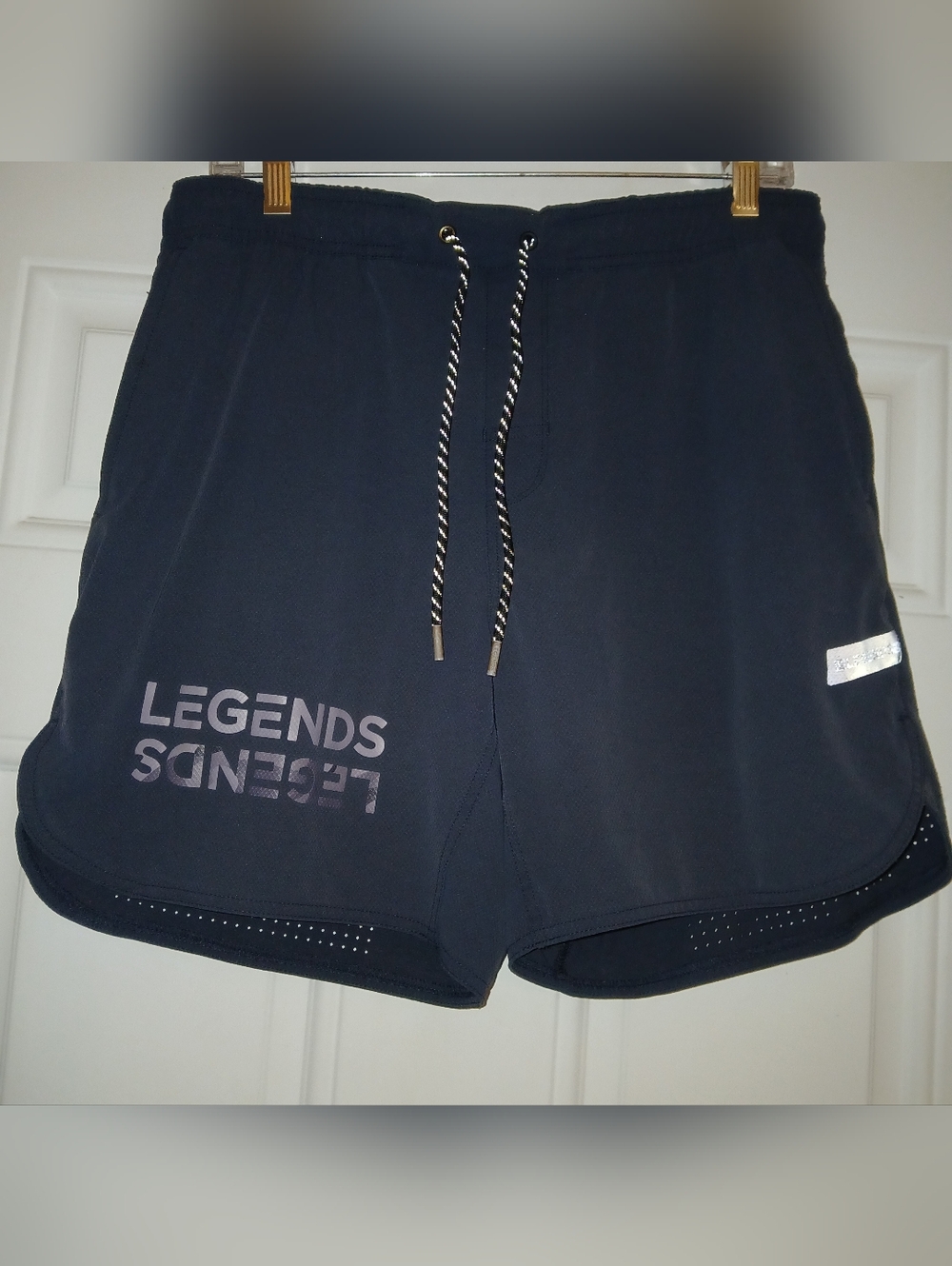 Legends Luka Shorts Mens Large Gym Active Black Pockets